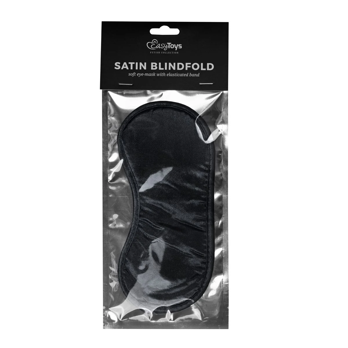 Satijnen Oogmasker – Zwart - Afbeelding 2