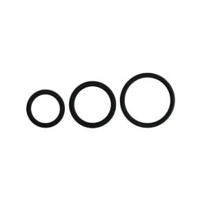 Cockring Set – Drie Maten – Zwart